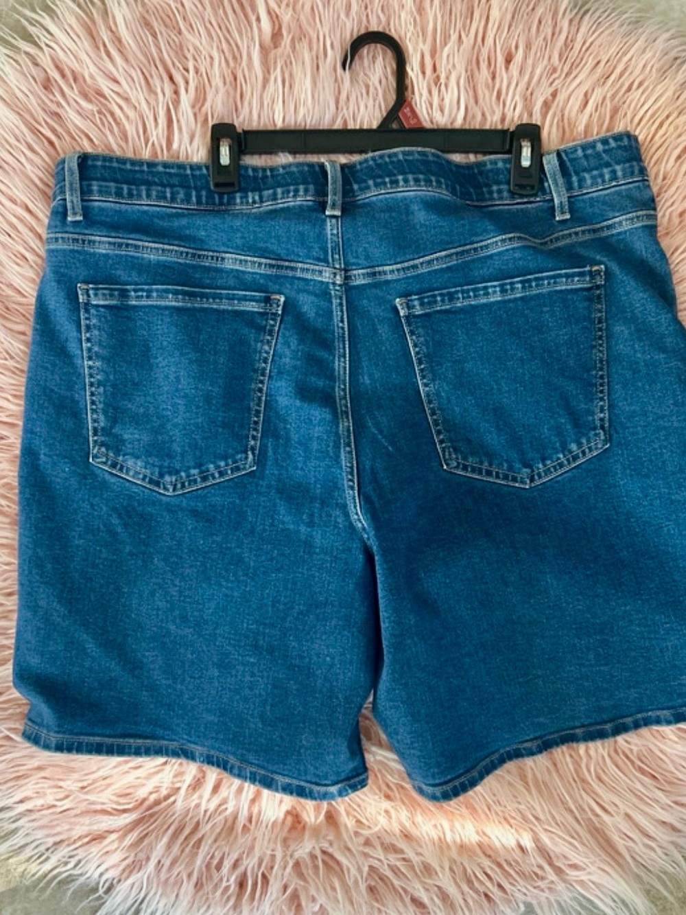 Terra & Sky Women's Blue Denim Jean Shorts - Picture 4 of 4